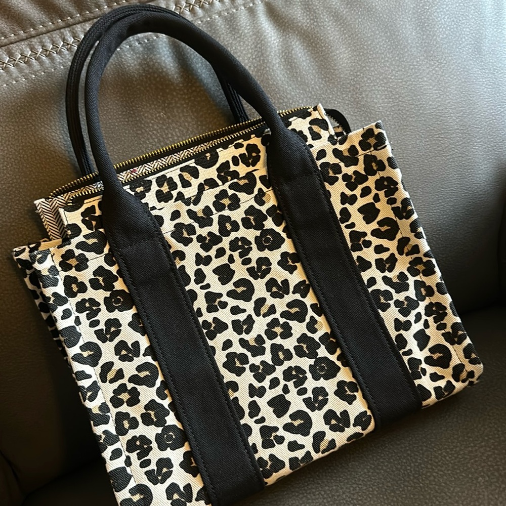 Cheeta Canvas Tote